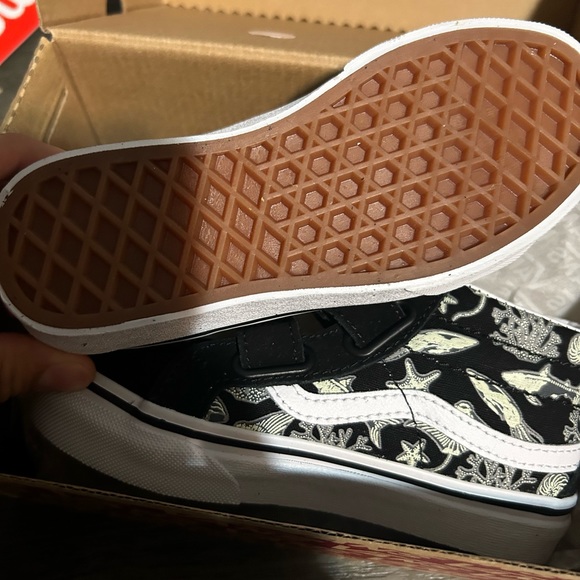 Toddler Glow Xray Ocean Black Toddler Vans size 11.5 - Picture 2 of 3